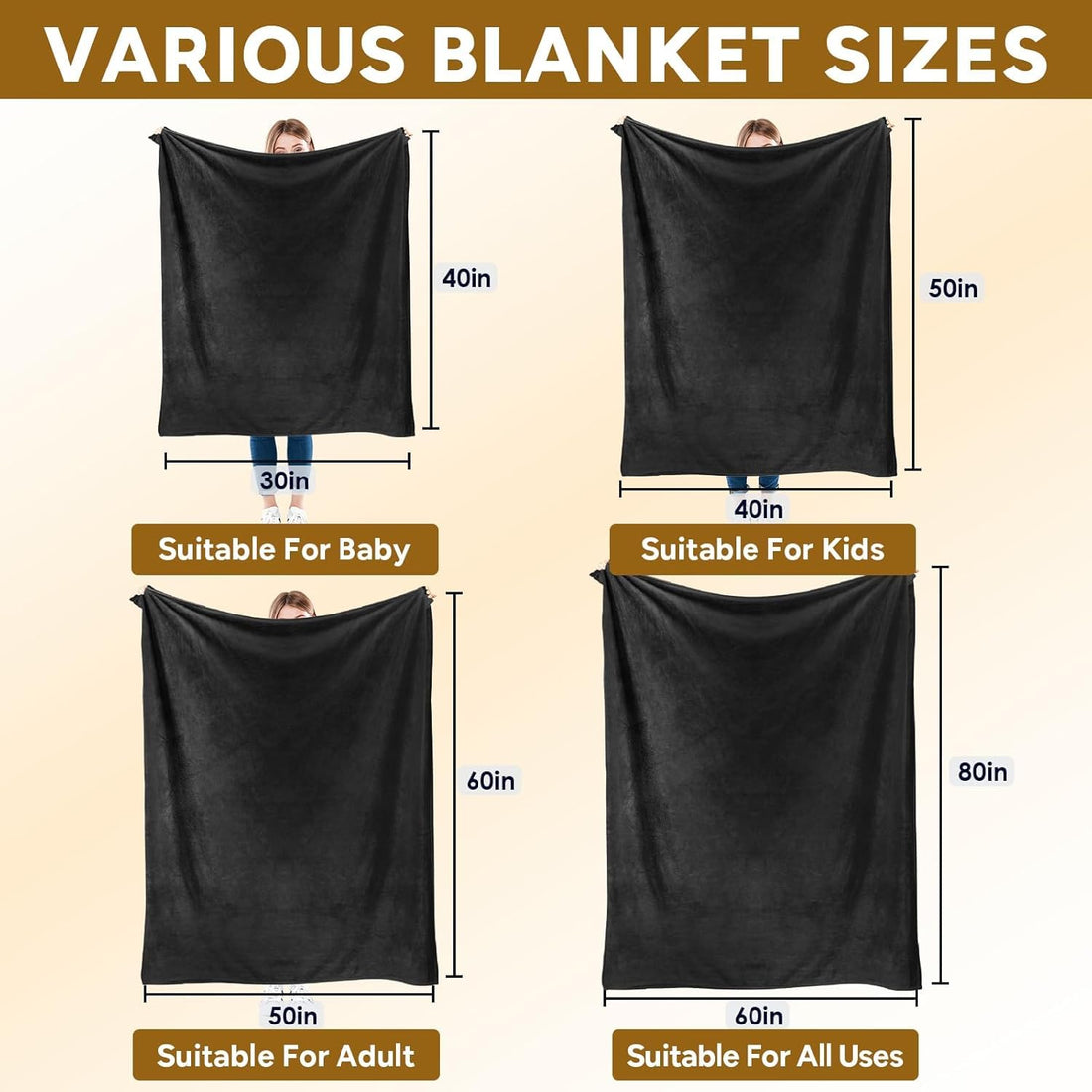 EOBIBIFUN Custom Blanket with Picture--8photos