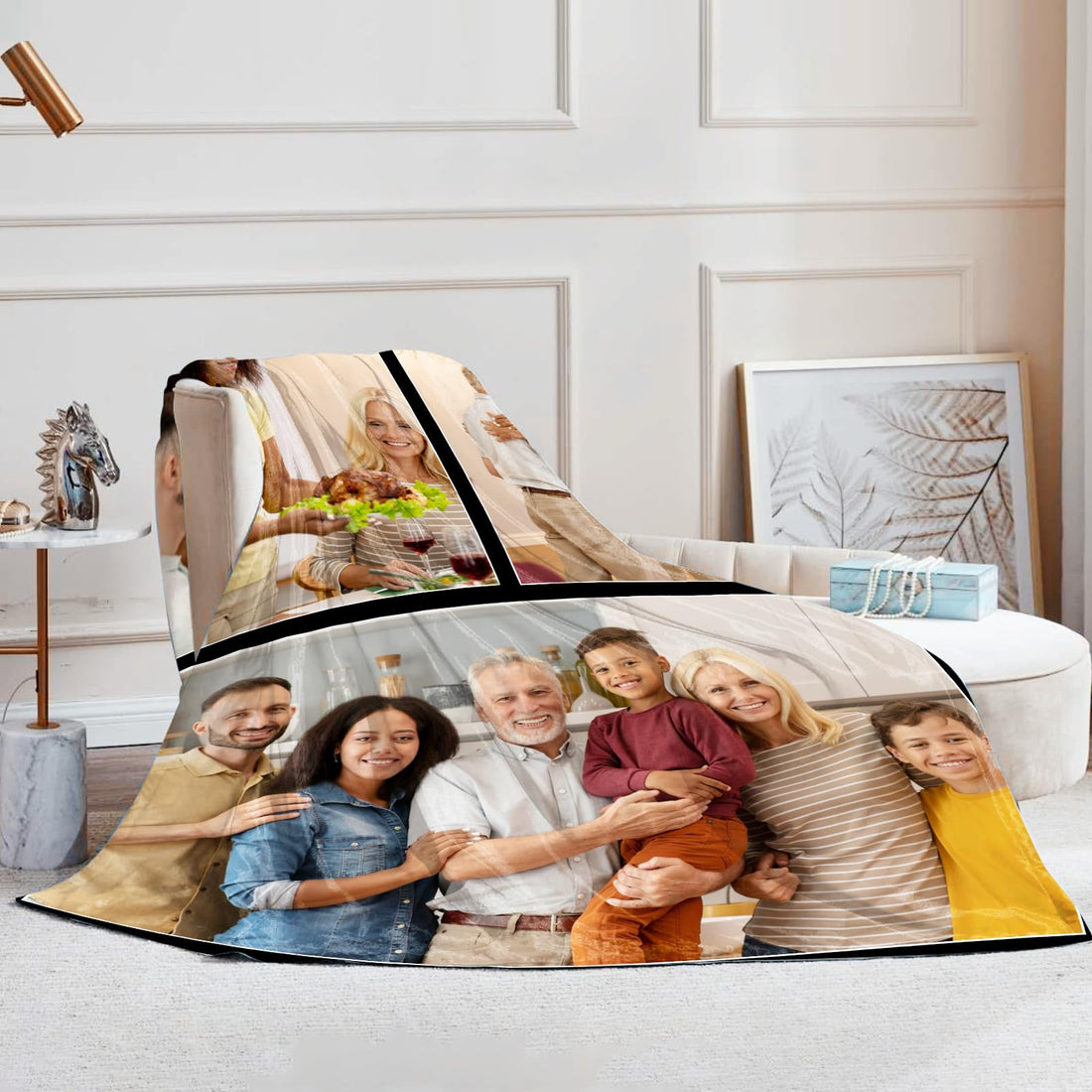 EOBIBIFUN Custom Blankets with Photos--3photos