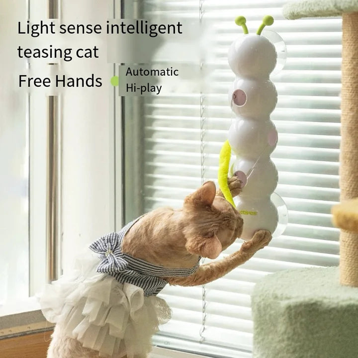 Smart Motion Cat Toy with Worm Design